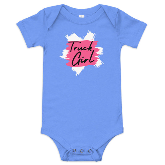 Truck Girl Baby Onesie