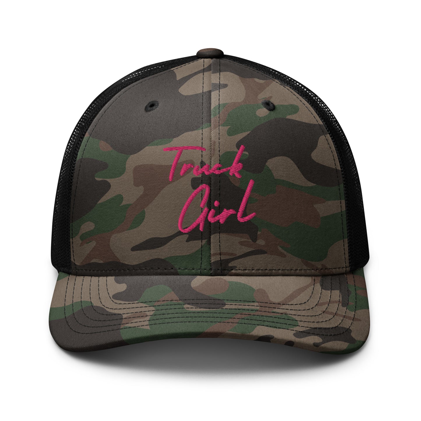 Truck Girl Camouflage Trucker Hat