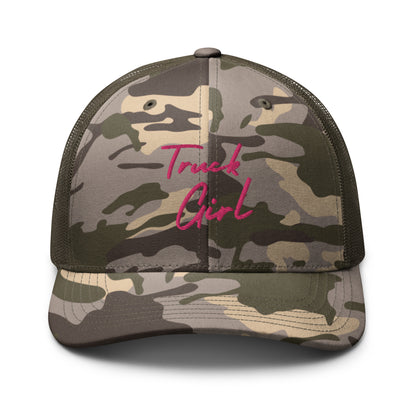 Truck Girl Camouflage Trucker Hat