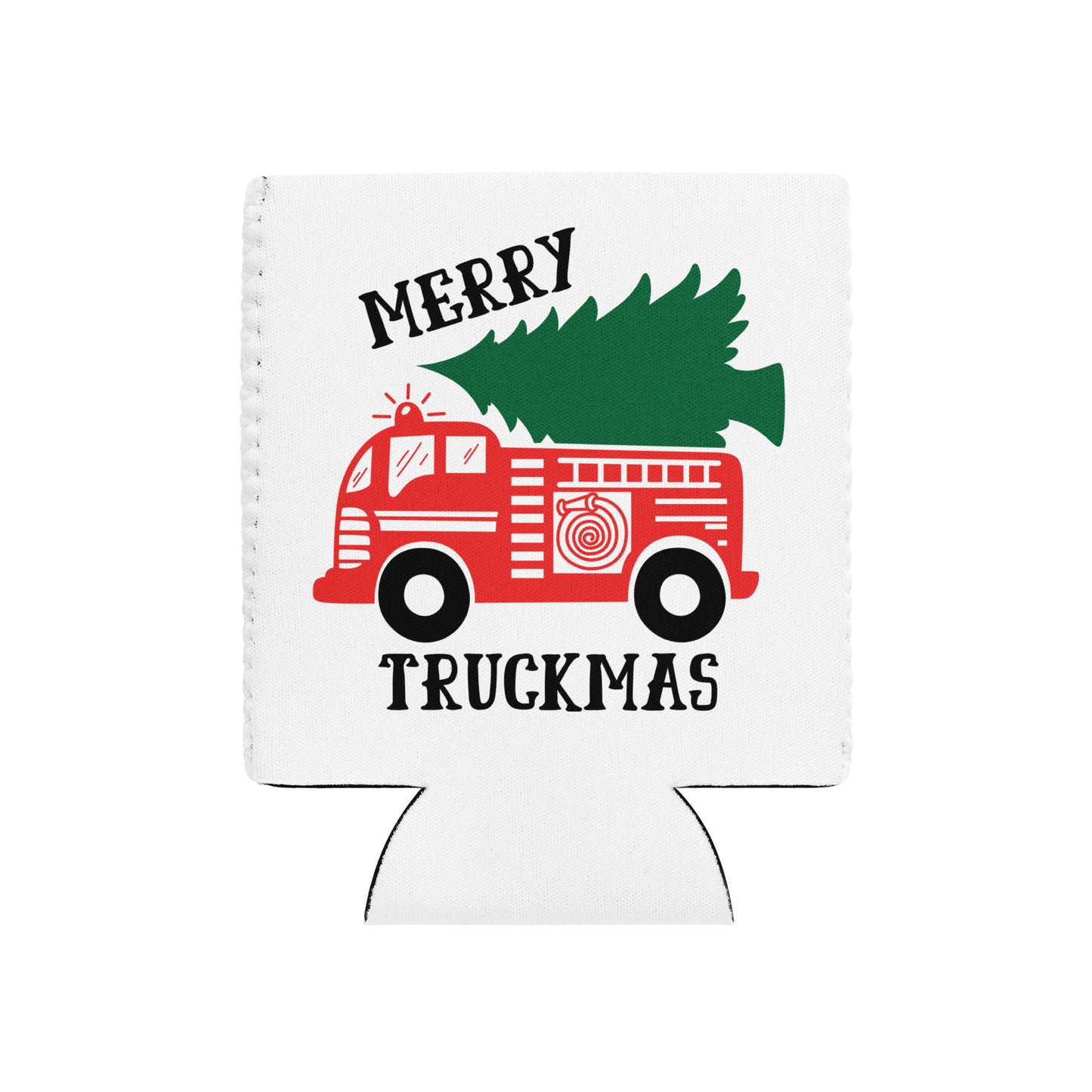 Merry Truckmas Can Cooler