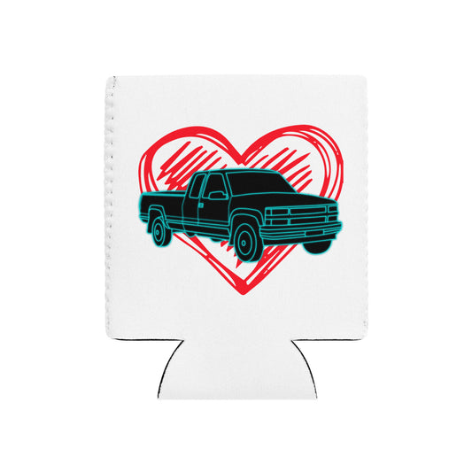 Truck Heart Can Cooler