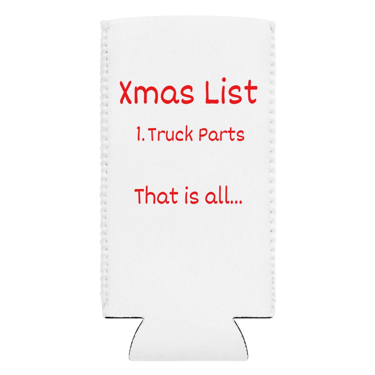 Xmas List Can Cooler