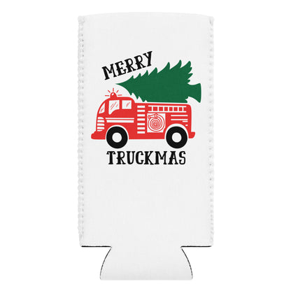 Merry Truckmas Can Cooler