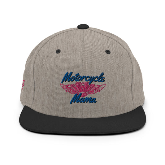 Motorcycle Mama Snapback Hat