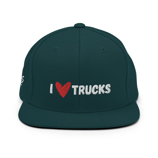 I Heart Trucks Snapback Hat