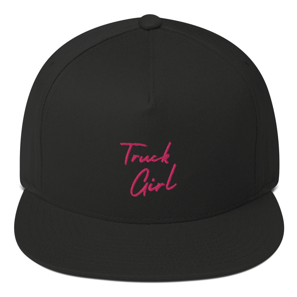 Truck Girl Flat Bill Cap