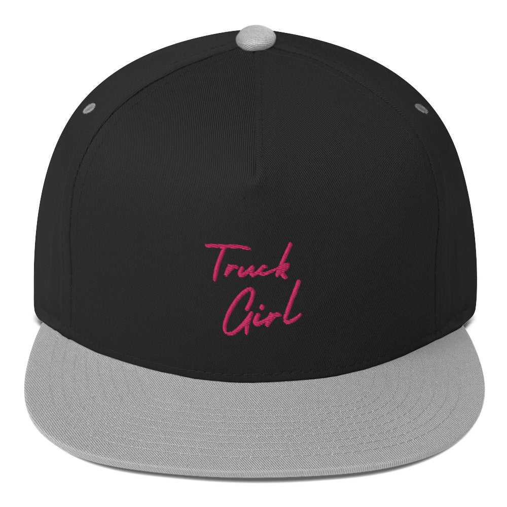 Truck Girl Flat Bill Cap