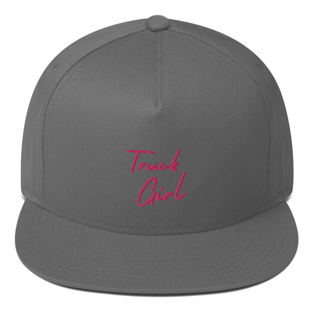 Truck Girl Flat Bill Cap