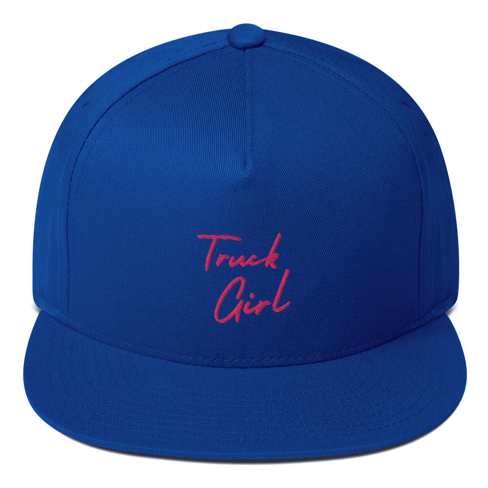 Truck Girl Flat Bill Cap