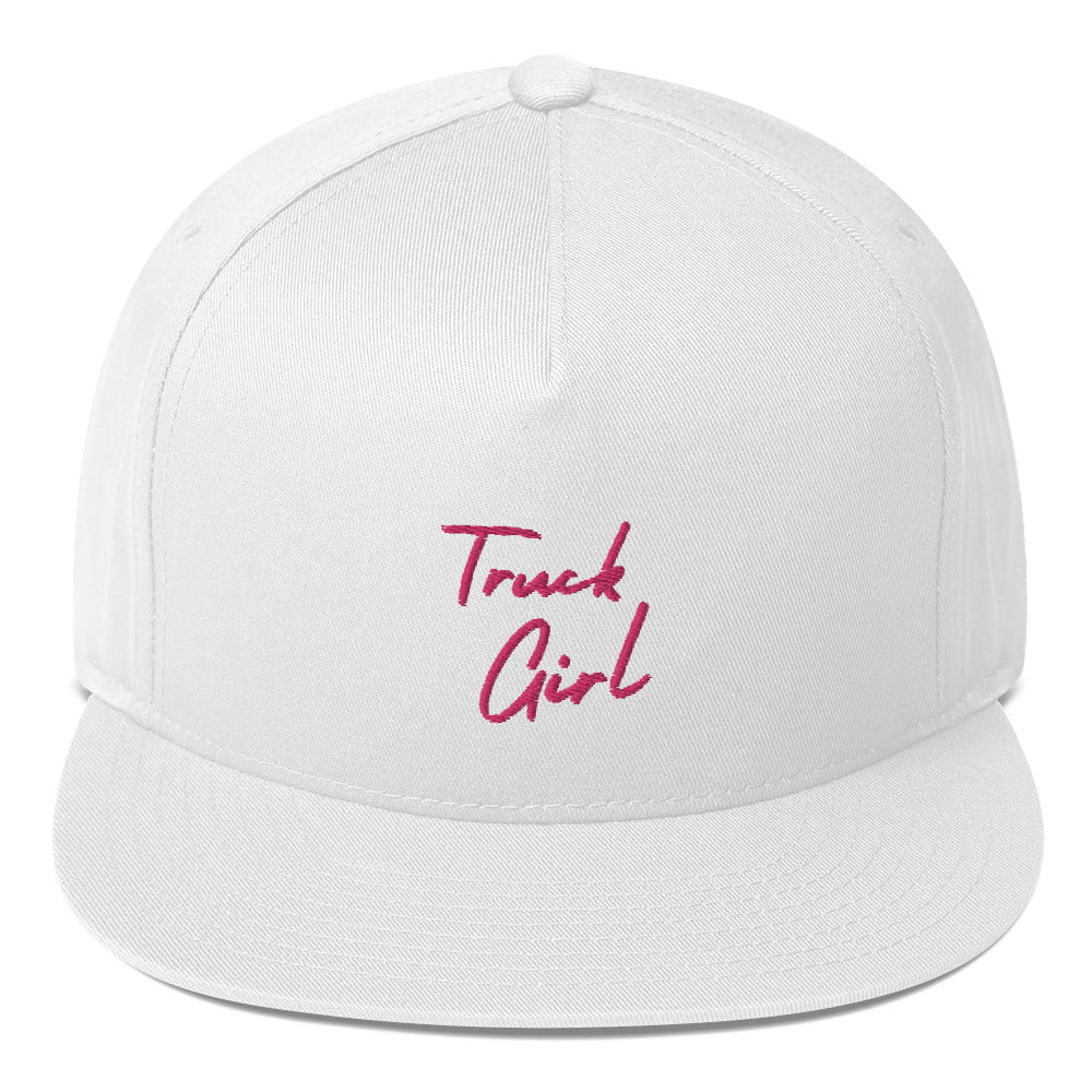 Truck Girl Flat Bill Cap