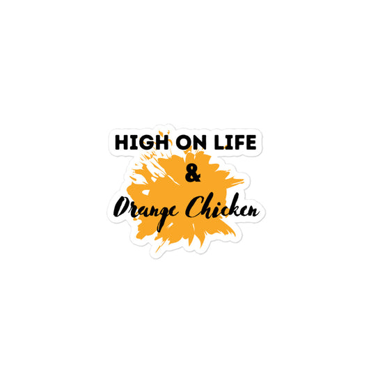 High On Life & Orange Chicken Kiss-Cut Stickers