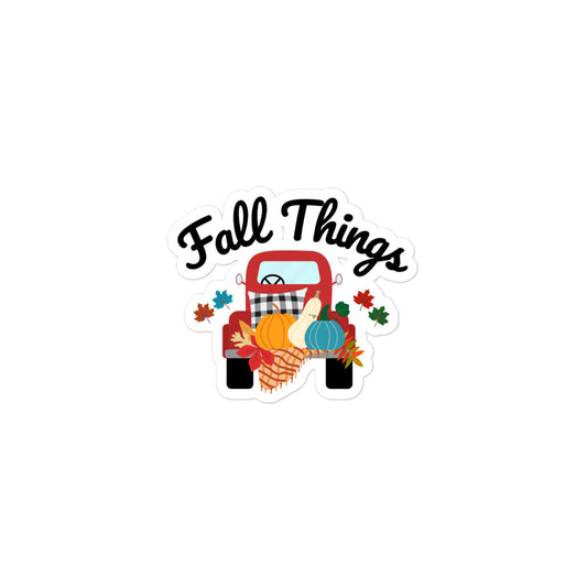 Fall Things Kiss-Cut Stickers