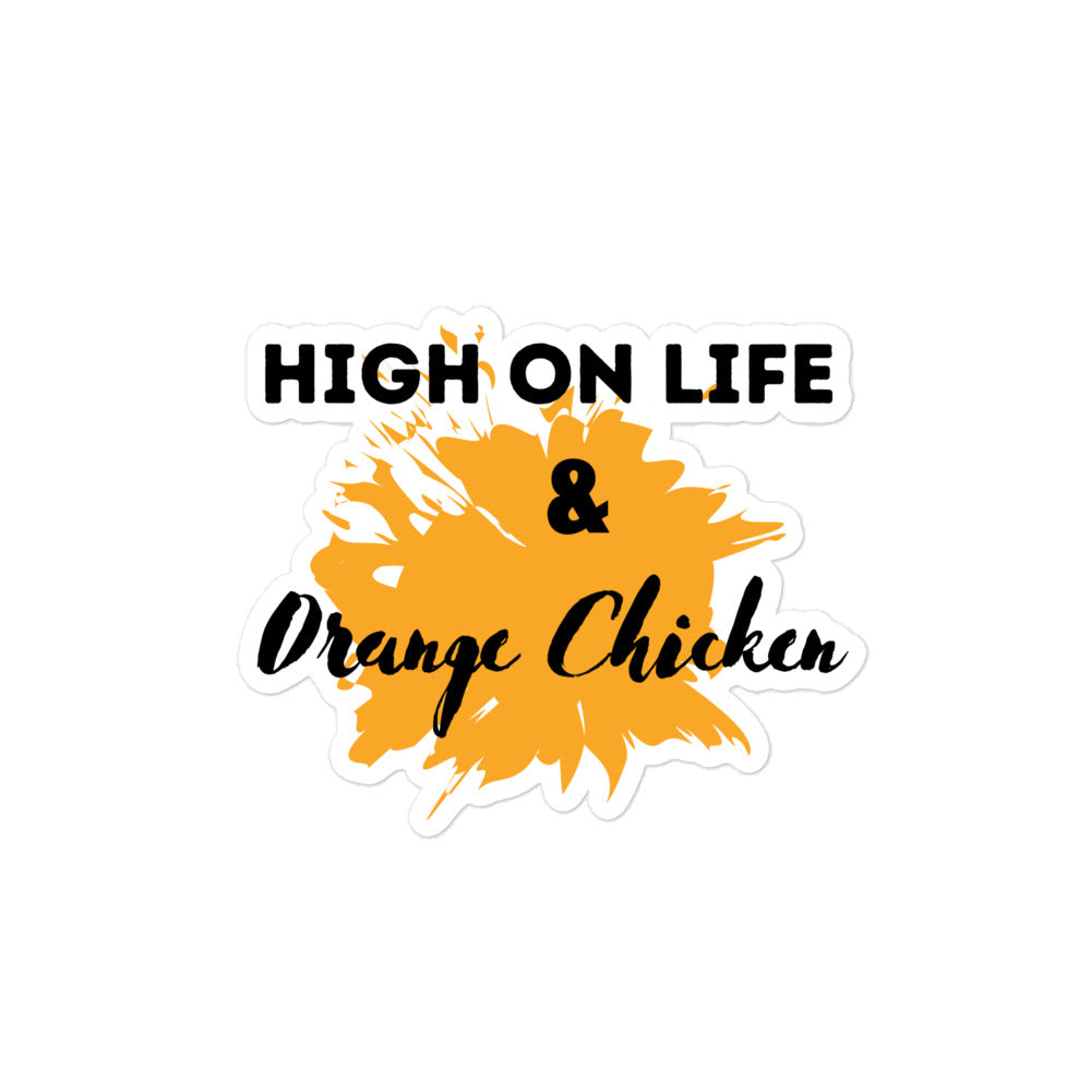 High On Life & Orange Chicken Kiss-Cut Stickers