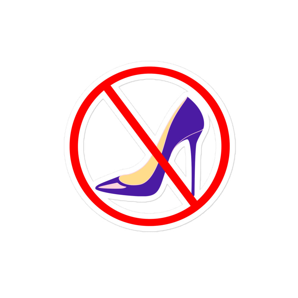 No Heels Kiss-Cut Stickers