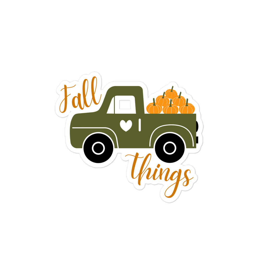 Fall Things Kiss-Cut Stickers