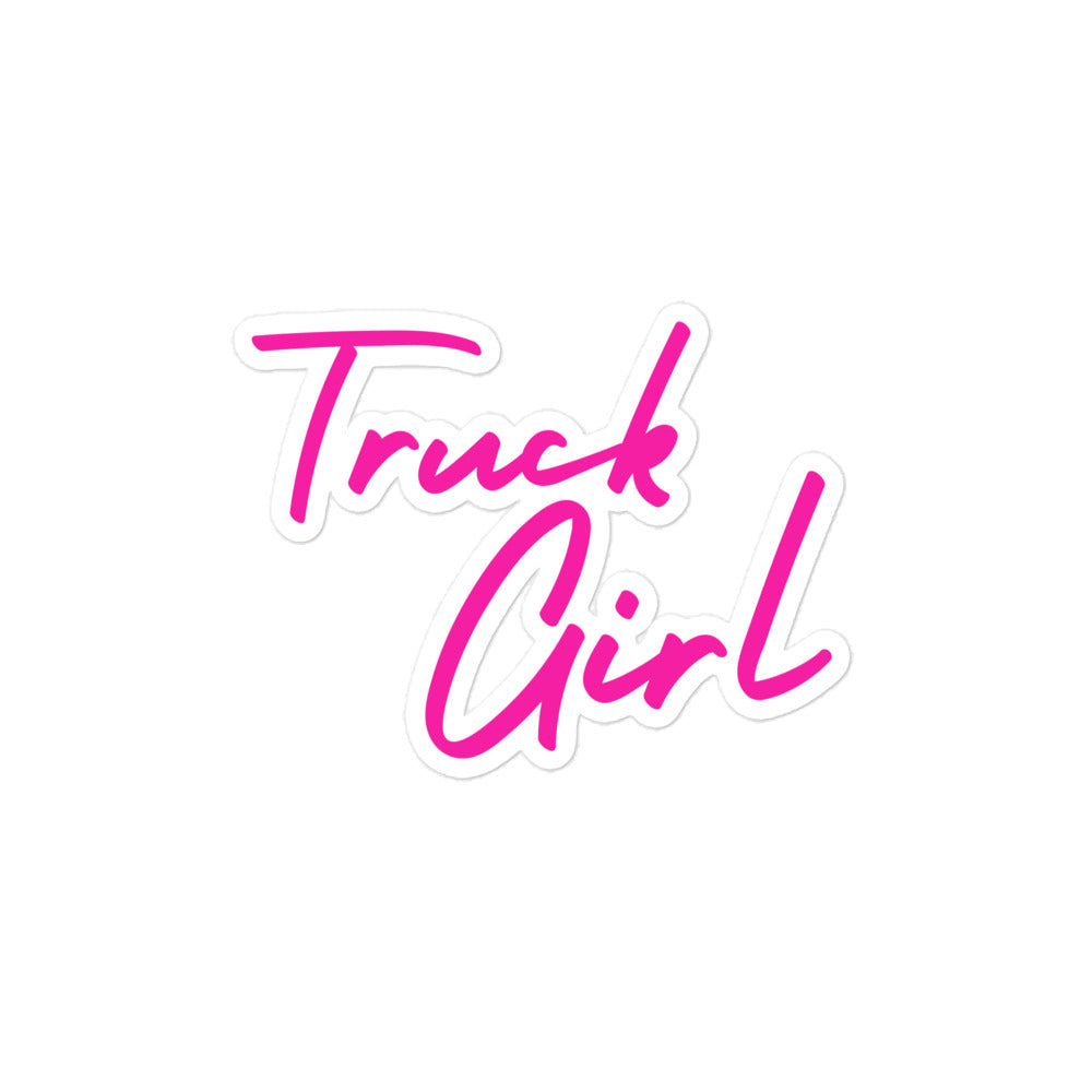 Truck Girl Kiss-Cut Stickers