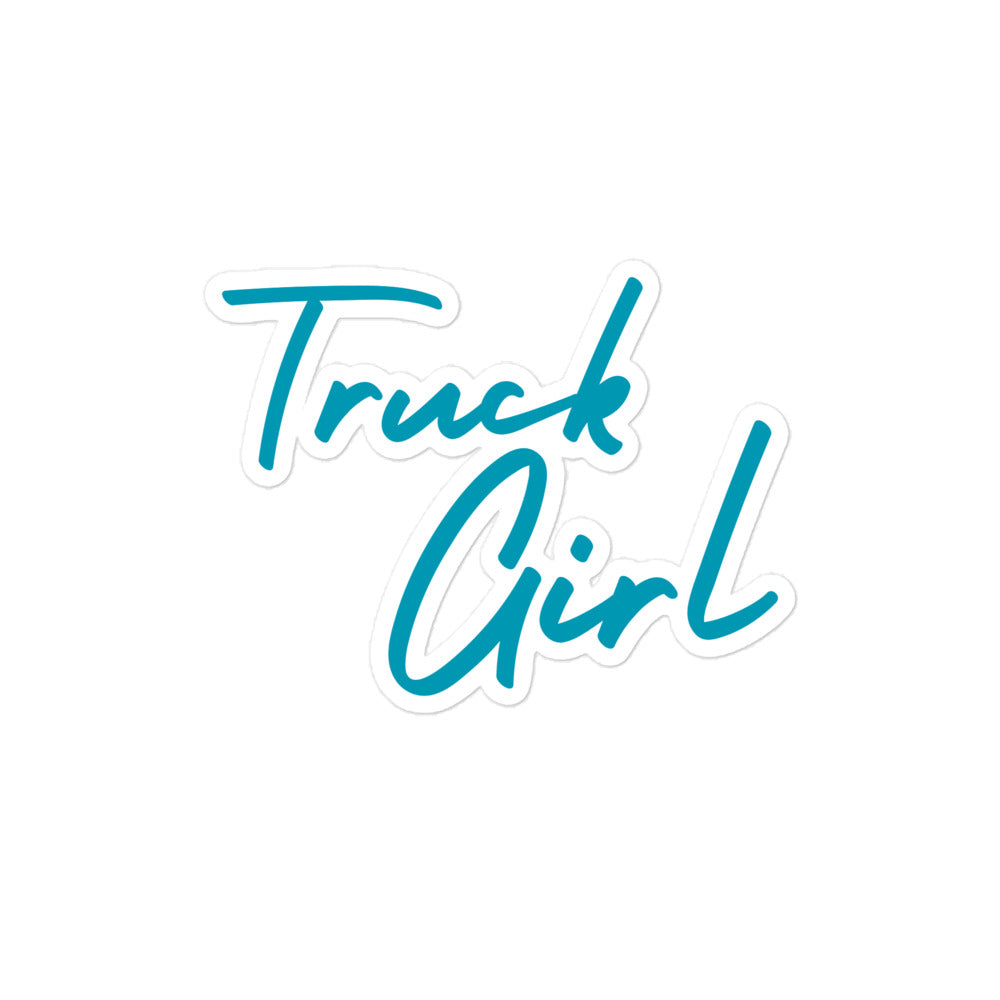 Truck Girl Kiss-Cut Stickers