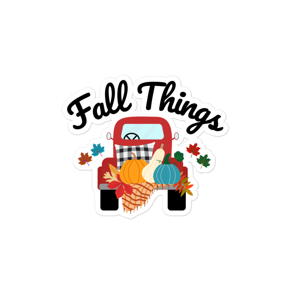 Fall Things Kiss-Cut Stickers