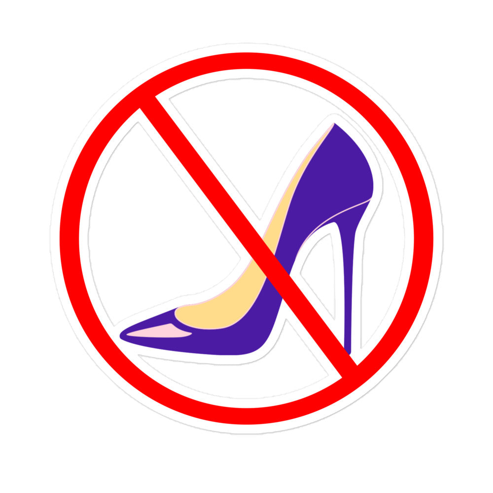 No Heels Kiss-Cut Stickers