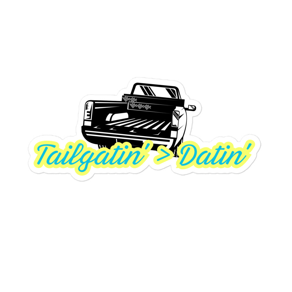 Tailgatin' > Datin' Kiss-Cut Stickers