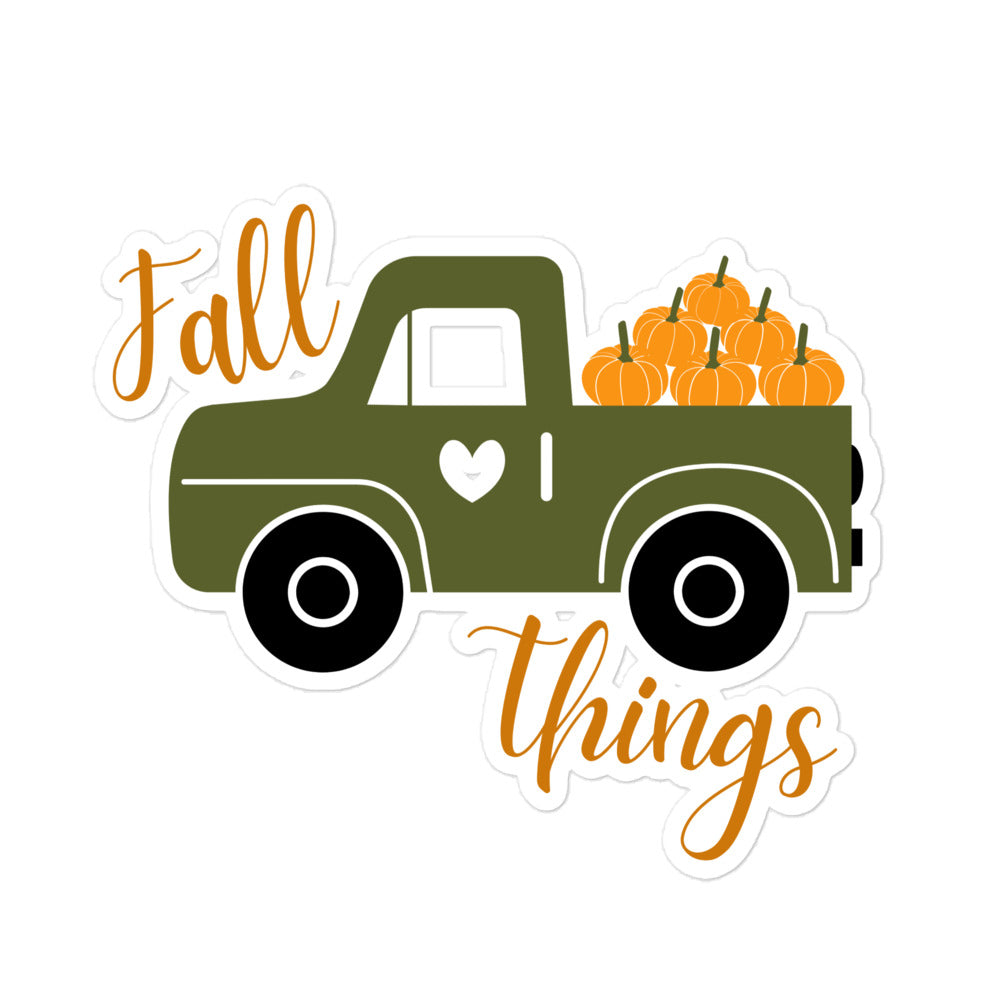 Fall Things Kiss-Cut Stickers