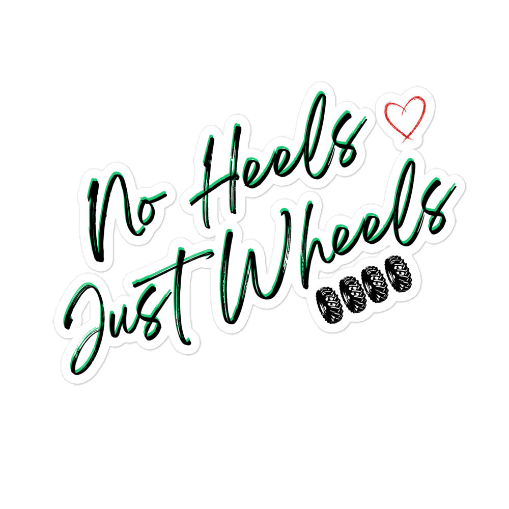 No Heels Just Wheels Truck Kiss-Cut Stickers