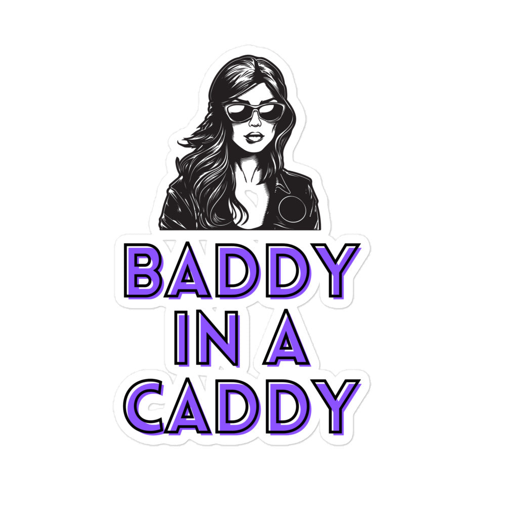 Baddy In A Caddy Kiss-Cut Stickers