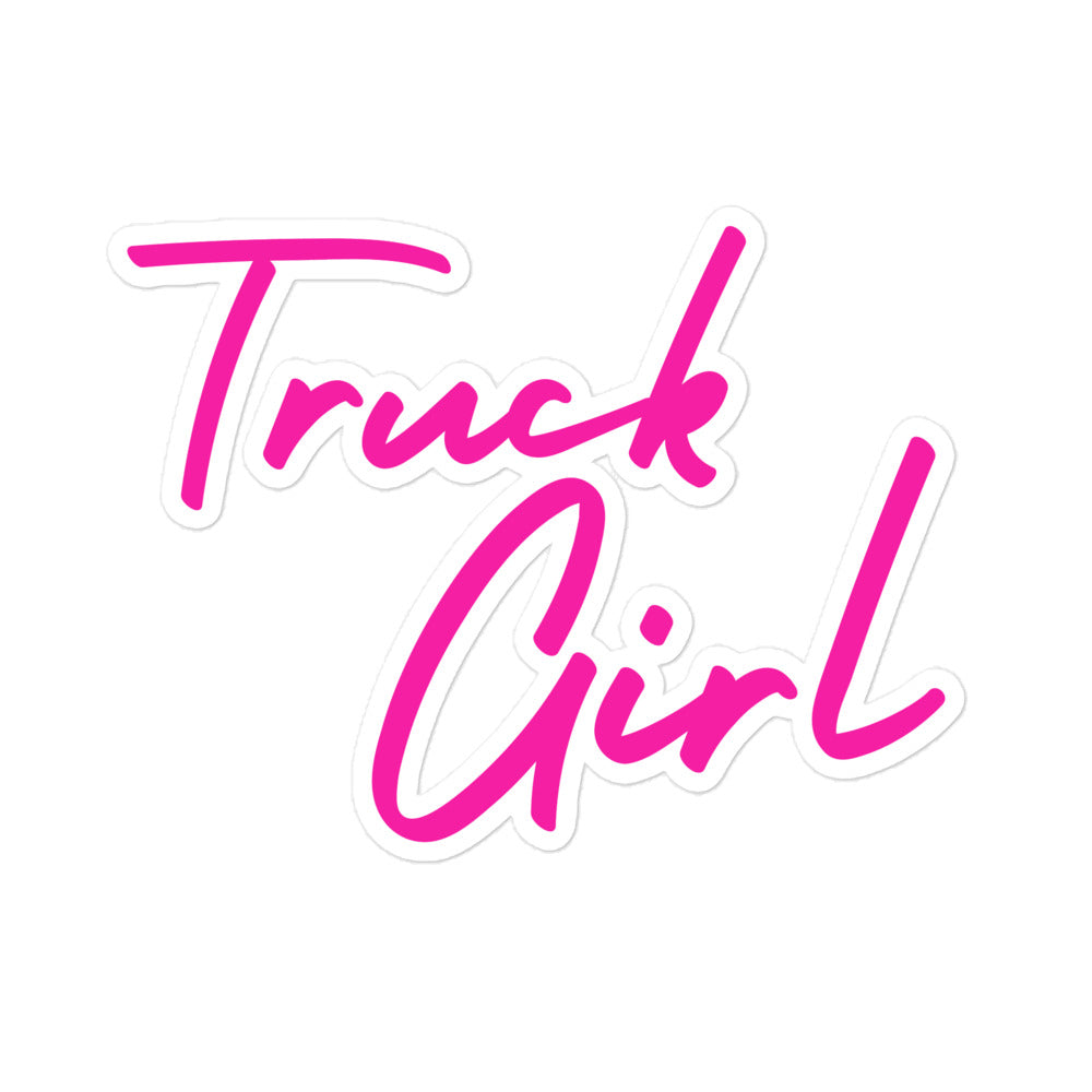 Truck Girl Kiss-Cut Stickers