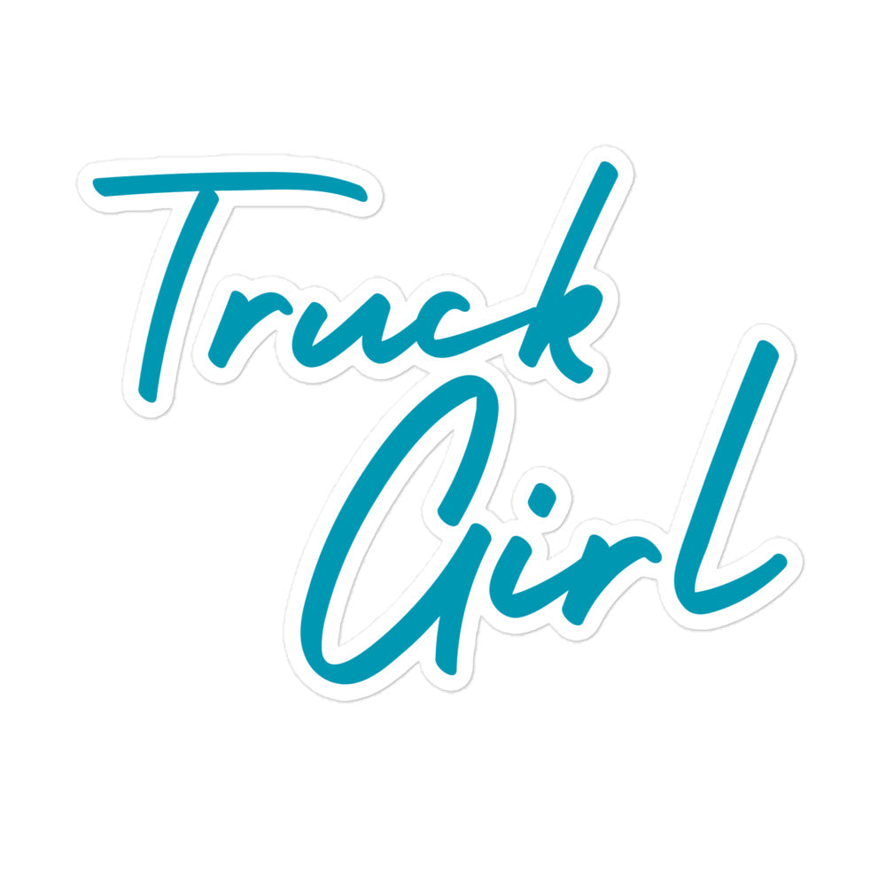 Truck Girl Kiss-Cut Stickers