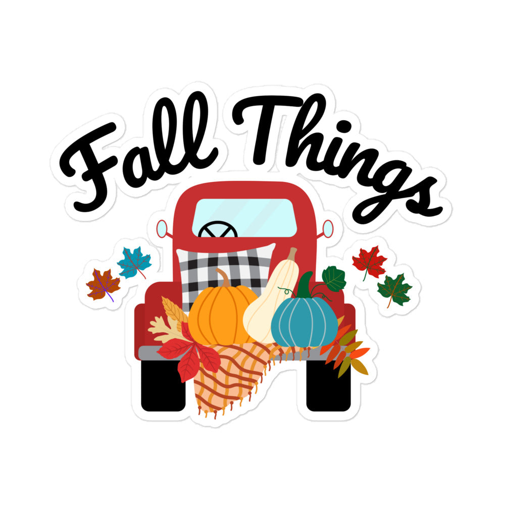 Fall Things Kiss-Cut Stickers