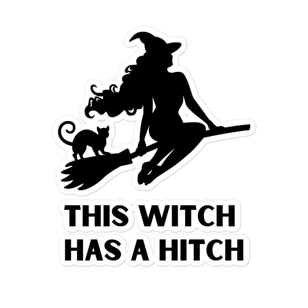 This Witch Has A Hitch Kiss-Cut Stickers