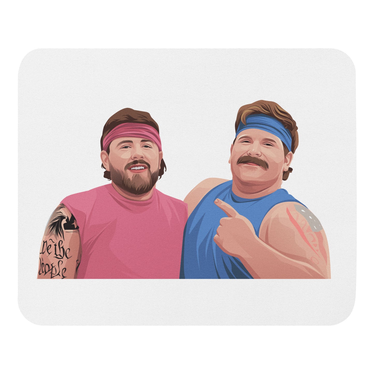 Gender Reveal Wrestlers Mouse Pad