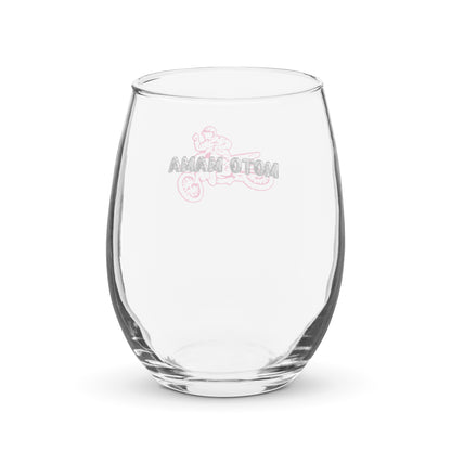 Moto Mama Stemless Wine Glass