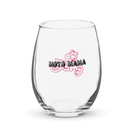 Moto Mama Stemless Wine Glass