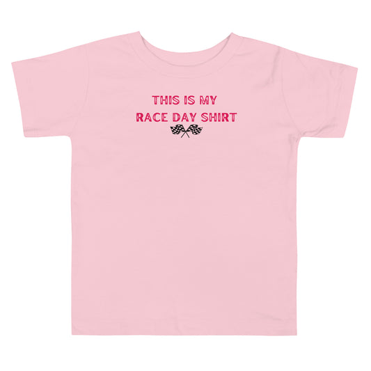This Is My Race Day Shirt Toddler Short Sleeve Tee