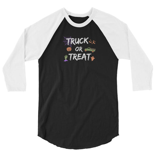 Truck Or Treat 3/4 Sleeve Raglan Shirt