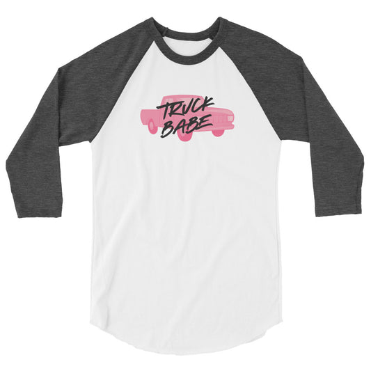 Truck Babe 3/4 sleeve raglan shirt