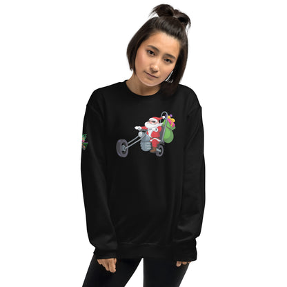 Santa Motorcycle Unisex Sweatshirt