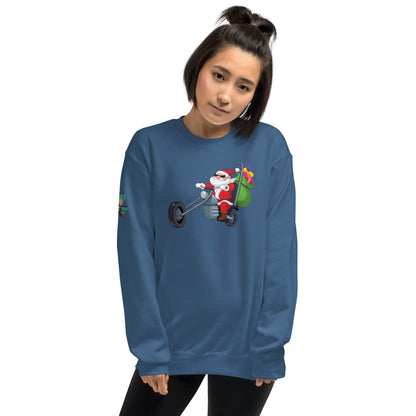 Santa Motorcycle Unisex Sweatshirt