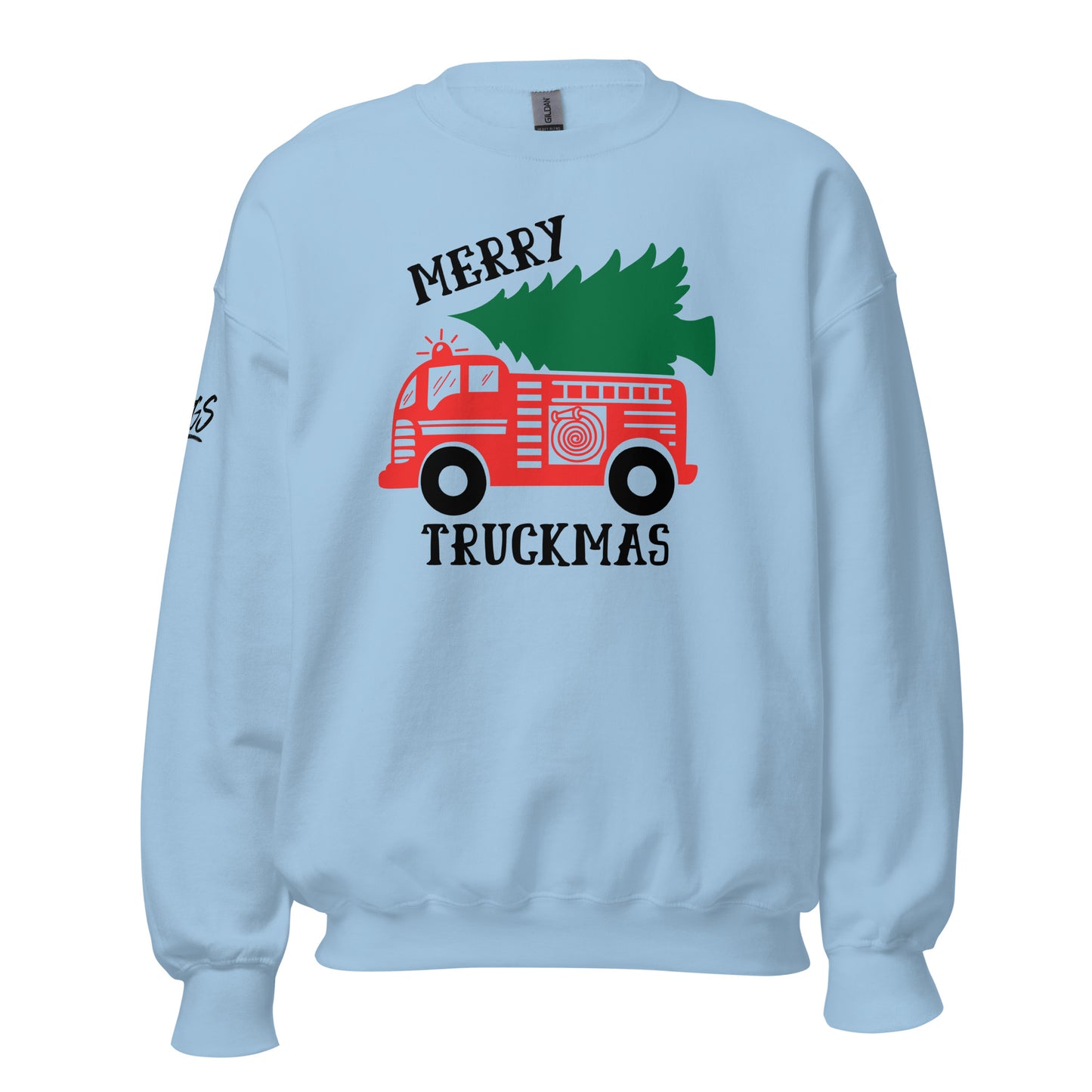 Merry Truckmas Fire Truck Unisex Sweatshirt