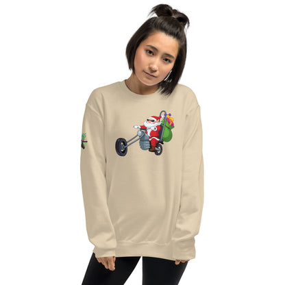 Santa Motorcycle Unisex Sweatshirt