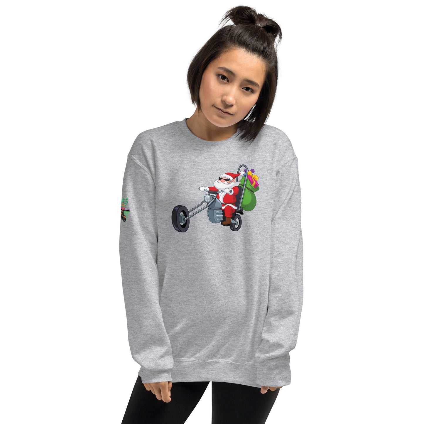 Santa Motorcycle Unisex Sweatshirt