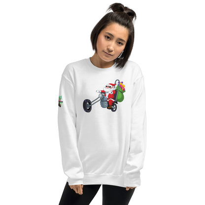 Santa Motorcycle Unisex Sweatshirt