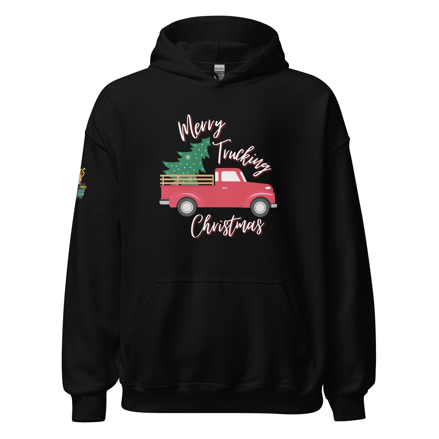 Merry Trucking Christmas Unisex Hoodie