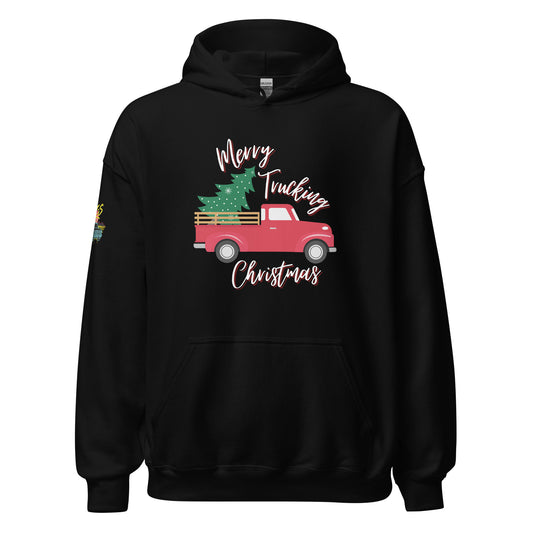 Merry Trucking Christmas Unisex Hoodie