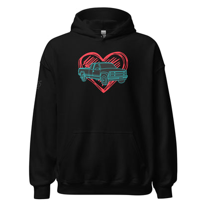 Truck Heart Unisex Hoodie