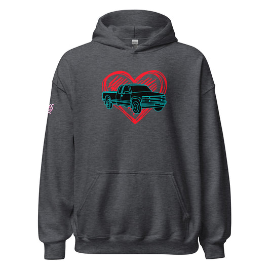 Truck Heart Unisex Hoodie