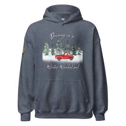 Driving In A Winter Wonderland Unisex Hoodie