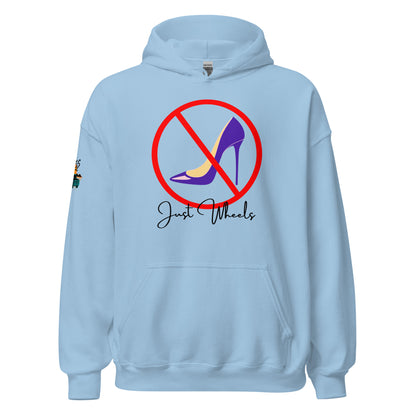 No Heels Just Wheels Unisex Hoodie