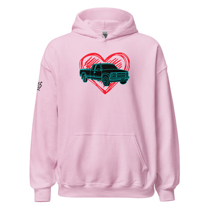 Truck Heart Unisex Hoodie